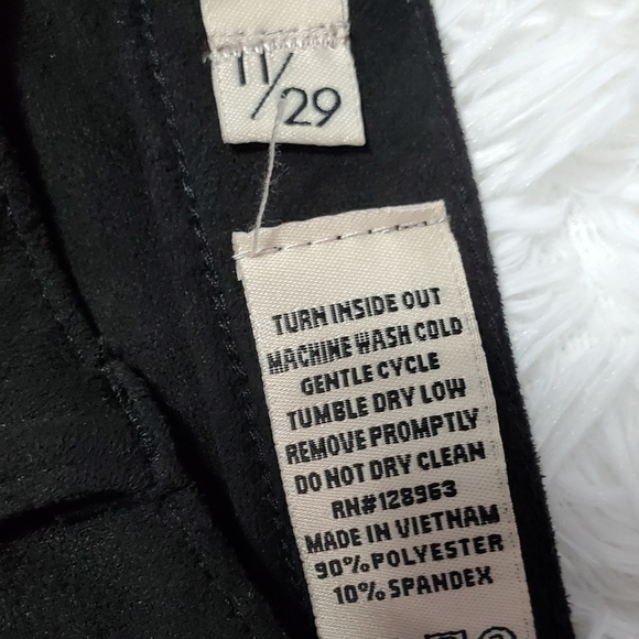 NWT!! INDIGO REIN BLACK VELVET SMOOTH MEDIUM RISE FUT & FLARE BELL BOTTOMS! - Picture 15 of 16